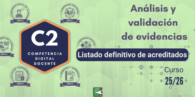 Convocatoria acreditación CDD Nivel C2 - Curso 2025-26 Listado definitivo de acreditados
